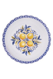 Hermia 2100002909001 Juego de Servir Pasteles Porcelana Azul Apto Microondas y Lavavajillas 4 Piezas